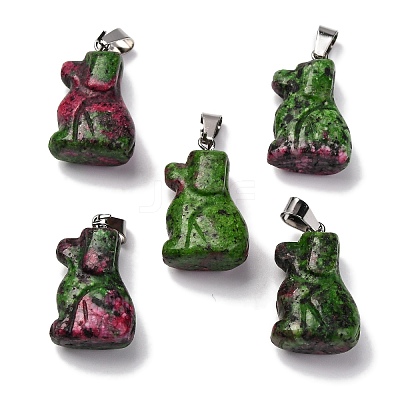 Dyed Natural Marble Pendants G-B127-07P-04-1