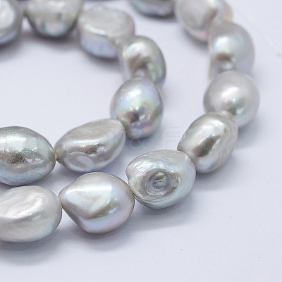 Natural Cultured Freshwater Pearl Beads Strands PEAR-K004-06C-1