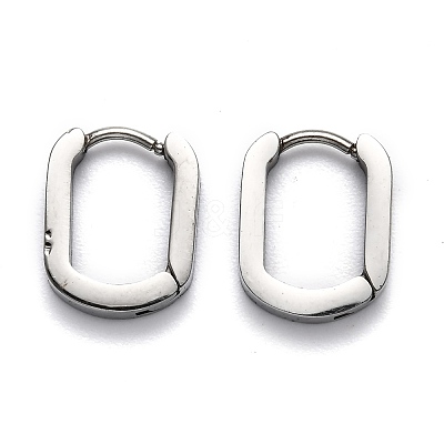 Tarnish Resistant 304 Stainless Steel Huggie Hoop Earrings STAS-H156-11B-P-1