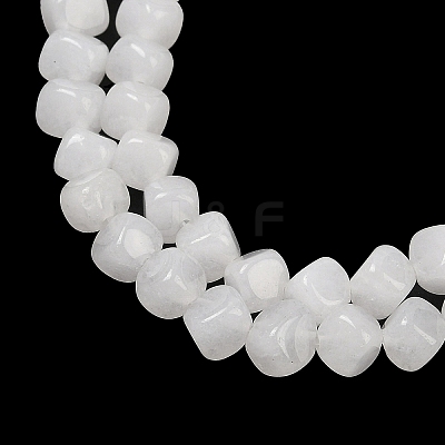 Natural White Jade Beads Strands G-A257-A04-01-1