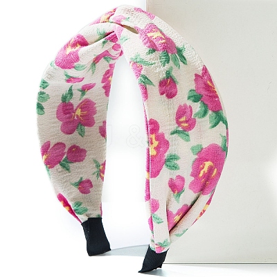 Flower Print Cloth Headband PW-WG040BF-04-1