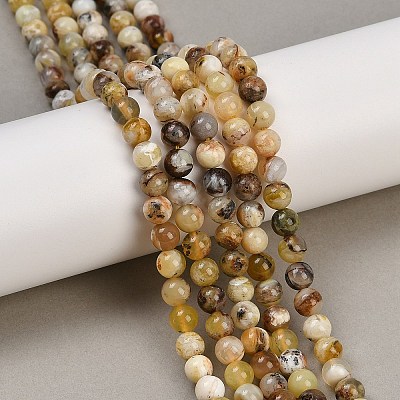 Natural Yellow Opal Beads Strands G-G992-A02-B-1