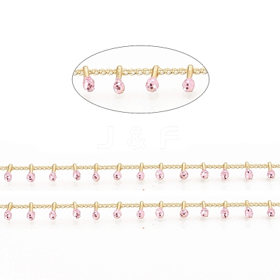 Brass Handmade Beaded Chain CHC-G011-07G-06-1
