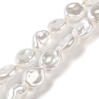 ABS Plastic Imitation Pearl Beads Strands LS-KY-F021-02-1-1