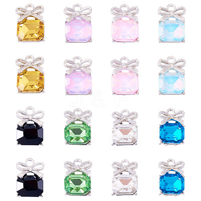 30Pcs Alloy & Glass Charms FIND-TA0008-05P-1