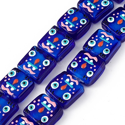 Handmade Lampwork Beads Strands LAMP-F029-02A-1