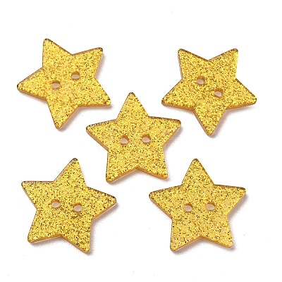 2-Hole Transparent Resin Buttons RE-CBAEB16-09-1