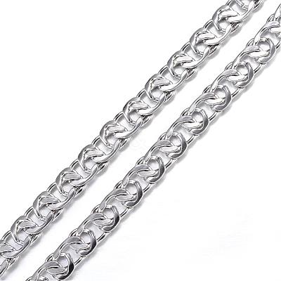 Tarnish Resistant 304 Stainless Steel Curb Chain Bracelets BJEW-P064-25P-1