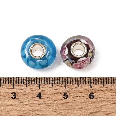 Handmade Lampwork European Beads LAMP-S193-004-M-1