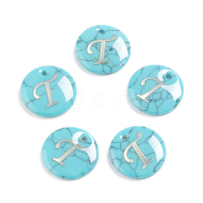 Synthetic Turquoise Charms G-L561-001T-1
