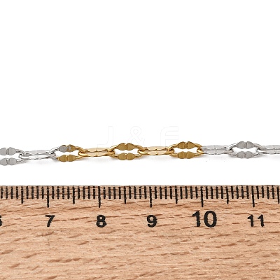 Two Tone 304 Stainless Steel Dapped Chains CHS-P029-02B-A-1