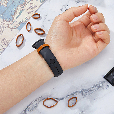 14Pcs 7 Styles Cowhide Leather Watch Strap Ring FIND-FH0017-42C-1