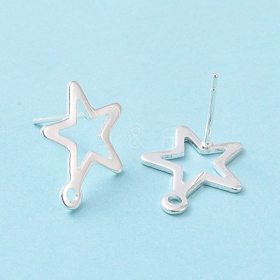 201 Stainless Steel Stud Earring Findings STAS-K241-08S-1