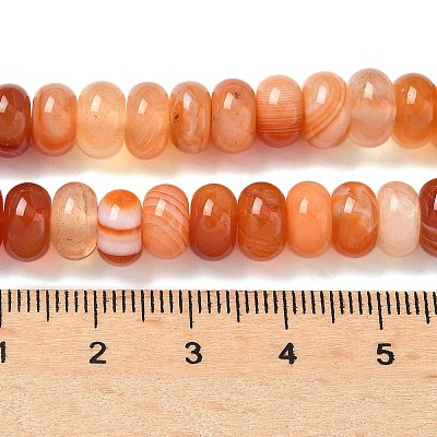 Natural Banded Agate Beads Strands G-F790-I01-01E-1