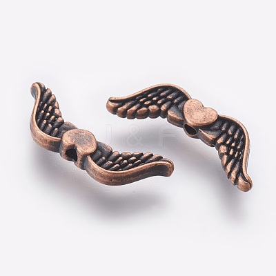 Tibetan Style Alloy Beads TIBEB-6803-R-LF-1