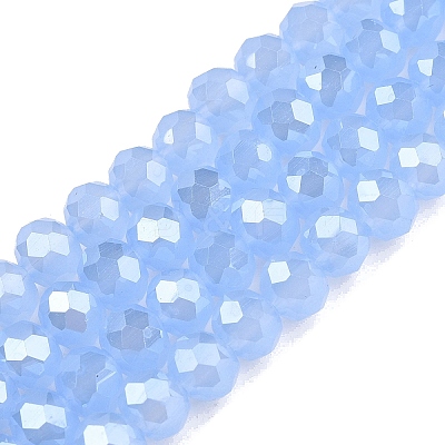 Electroplate Glass Beads Strands EGLA-A044-J6mm-A03-1