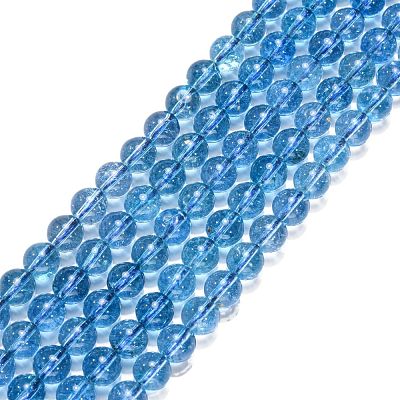 Natural Quartz Crystal Beads Strands G-G099-8mm-21-1