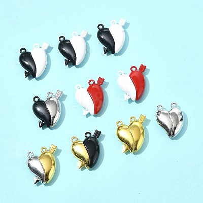 10 Sets Spray Painted Alloy Magnetic Pendants FIND-FS0004-24-1