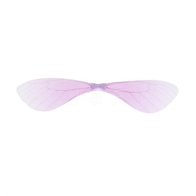 Polyester Fabric Wings Crafts Decoration X-FIND-S322-003G-1