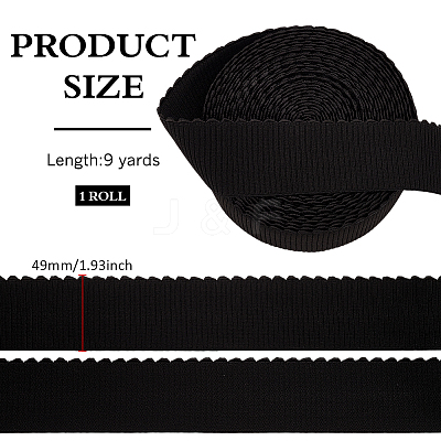 9 Yards Flat Polyester Wide Elastic Cord OCOR-MA0001-15A-1