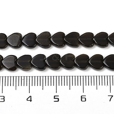 Natural Obsidian Beads Strands G-M403-A41-02-1