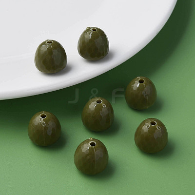 Opaque Acrylic Beads MACR-S373-10A-A11-1