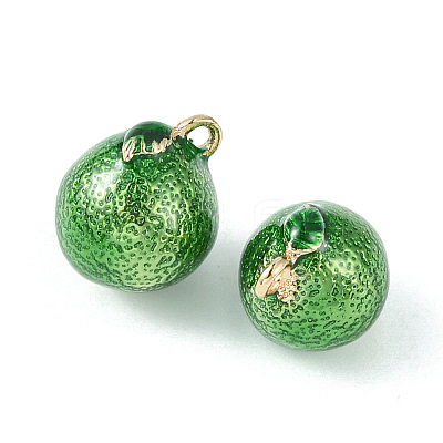 Brass Enamel Charms KK-G462-34LG-1