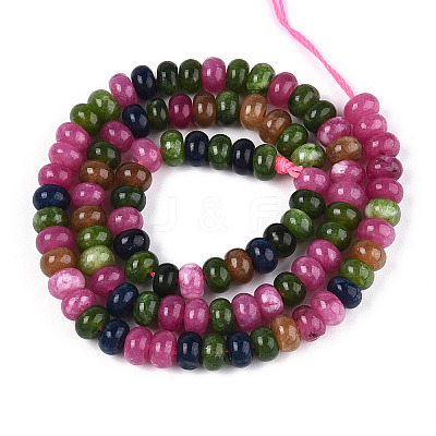 Dyed Natural White Jade Beads Strands G-T139-58B-01-1