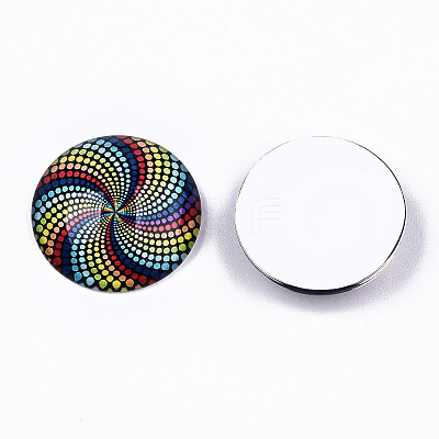Glass Cabochons X-GGLA-S036-12-1
