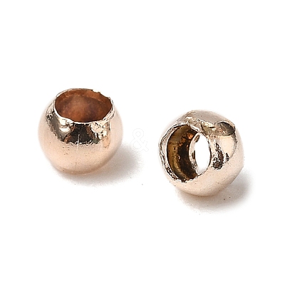 Brass Crimp Beads KK-E002-RG-1