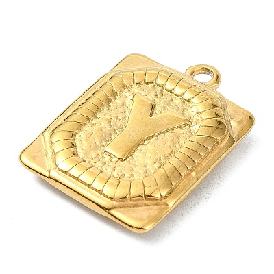 Ion Plating(IP) 304 Stainless Steel Pendants STAS-U033-01G-Y-1