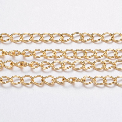 3.28 Feet Ion Plating(IP) 304 Stainless Steel Curb Chains X-CHS-H017-03G-10M-1