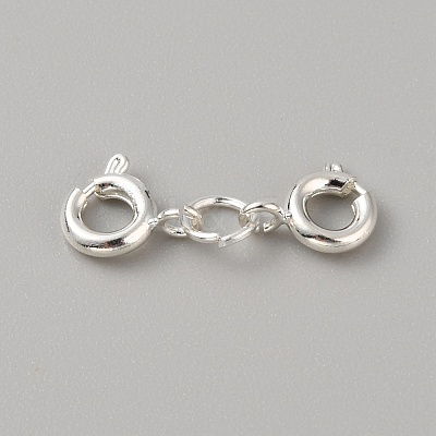 Stainless Steel Double Spring Ring Clasps STAS-WH0036-16S-1