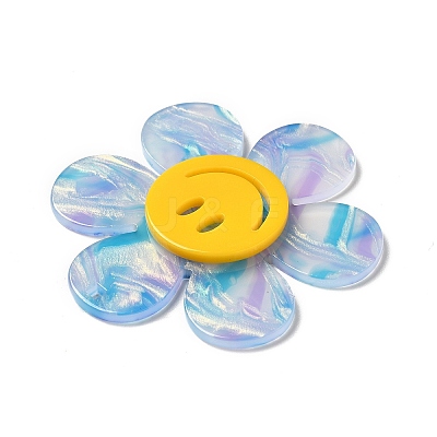 Two Tone Acrylic Big Pendants OACR-B008-D02-1