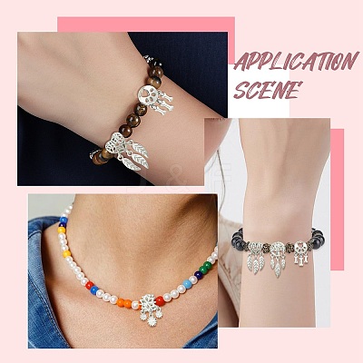 12Pcs 4 Styles Alloy European Beads FIND-CJ0005-01-1