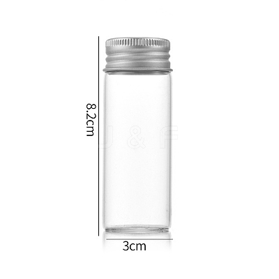 Clear Glass Bottles Bead Containers CON-WH0085-75F-01-1
