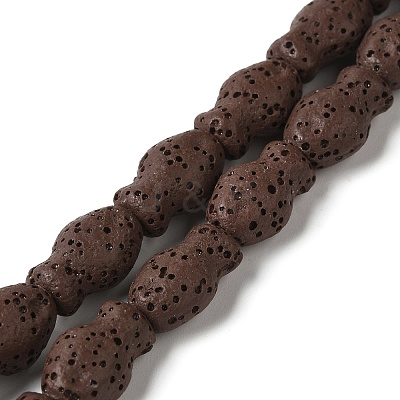 Natural Lava Rock Beads Strands G-U007-01K-1