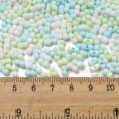 Macaron Color Opaque Frosted Glass Seed Beads SEED-K009-12B-03-1