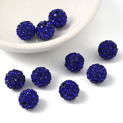 Pave Disco Ball Beads X-RB-A130-10mm-10-1