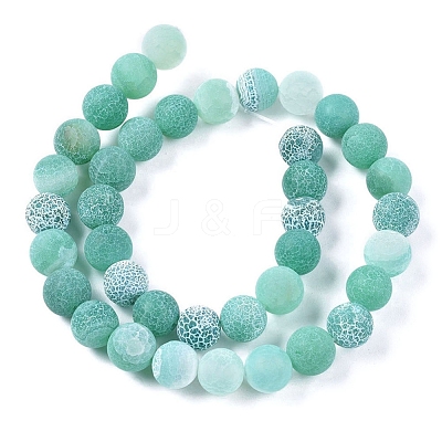 Natural Weathered Agate Beads Strands G-L534-11-10mm-1