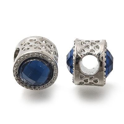 Rack Plating Alloy European Beads FIND-H005-11P-1