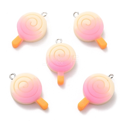Ice Pop Resin Pendants LS-RESI-F027-08-1