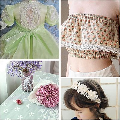 5 Yards 2 Style Polyester Ribbon OCOR-CA0001-04-1