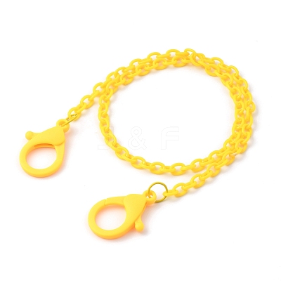 Personalized ABS Plastic Cable Chain Necklaces NJEW-JN02996-01-1
