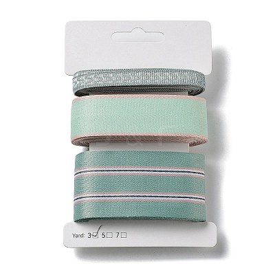 9 Yards 3 Styles Polyester Ribbon SRIB-C002-06F-1