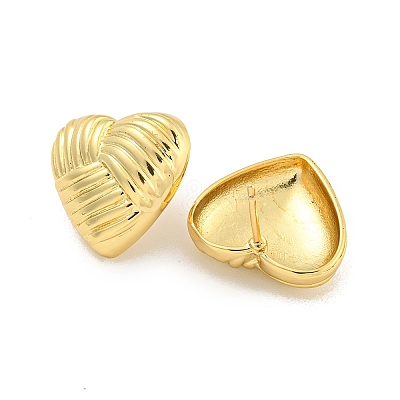 Rack Plating Brass Stud Earrings EJEW-C102-14G-1