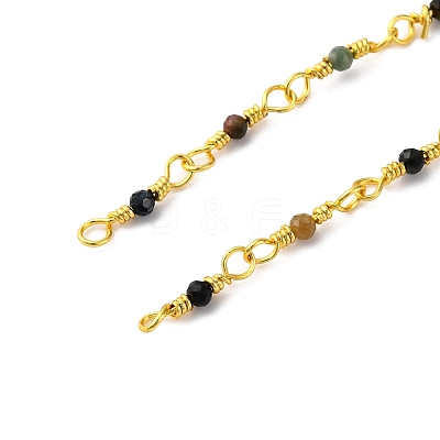 Brass Chain Necklace Making KK-K337-13G-08-1