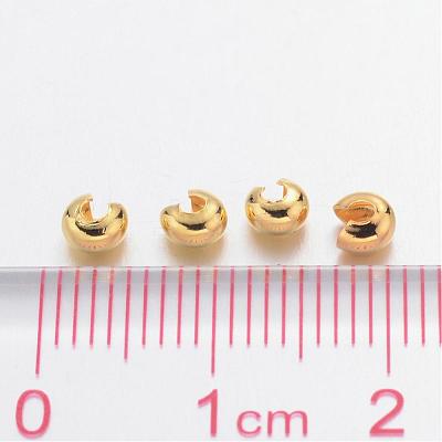 Iron Crimp Beads Covers X-IFIN-H028-NFG-NF-1