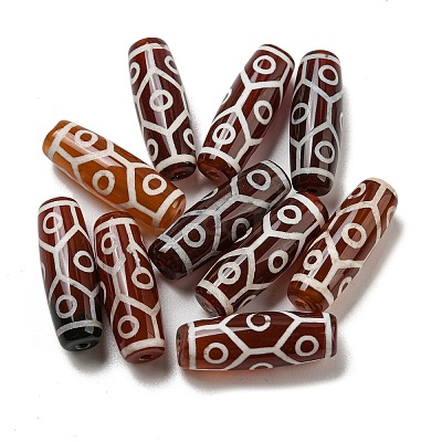 Tibetan Style dZi Beads Strands G-P526-A02-1