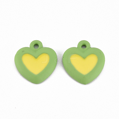 Spray Painted Alloy Enamel Charms PALLOY-T075-129E-RS-1